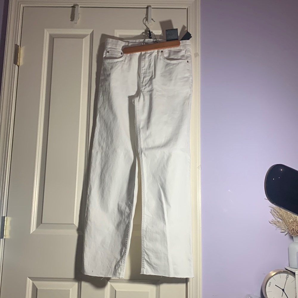 Zara White Wide Leg Jean